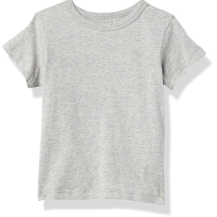 The Children's Place Baby-Boys and Toddler Basic Short Sleeve Tee, Lt Grey Single, 4T