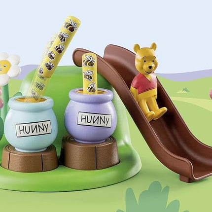 Playmobil 71317 1.2.3 & Disney: Winnie's & Tigger's Bee Garden, Winnie-the-Pooh, educational toys for toddlers, gifting toy and fun imaginative role-play, playsets for children ages 12 months+