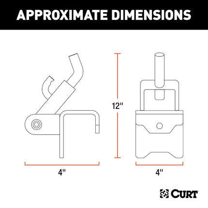 CURT 17208 Replacement Weight Distribution Hitch Hookup Brackets