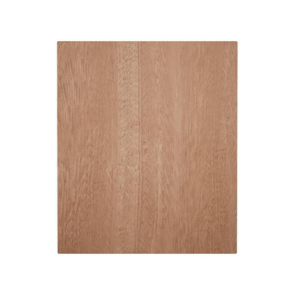 5 1/2"W x 6 1/2"H x 1"P Americraft Solid Hardwood Stain Grade Smooth Plinth Block with Squared Edge, Sapele