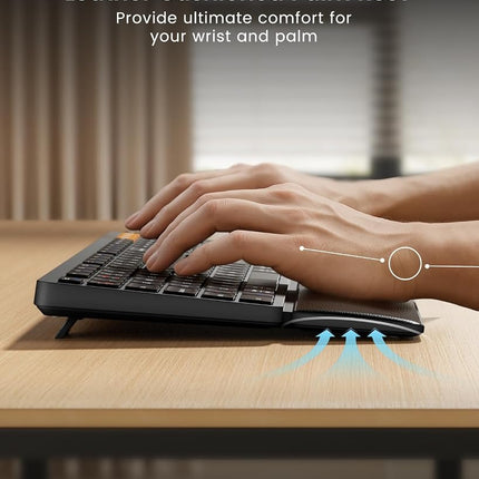 ProtoArc KM60 Bluetooth Wireless Keyboard and Mouse, Rechargeable
