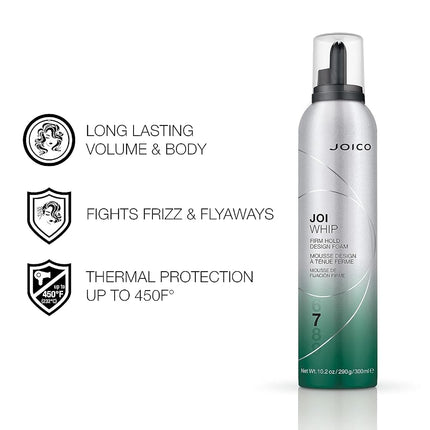Joico Joiwhip Firm-hold Design Foam, 10.2-Ounce, 2 Count