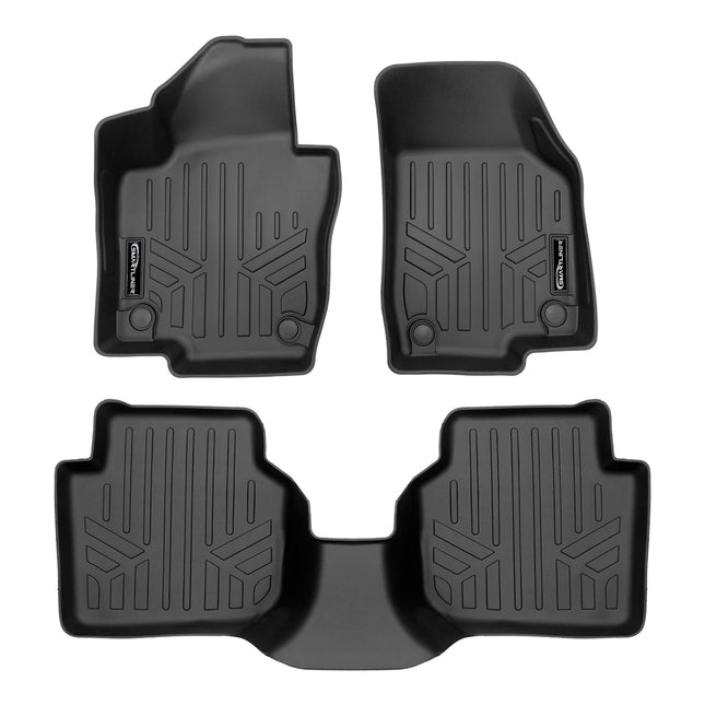 SMARTLINER All Weather Custom Fit Black 2 Row Floo