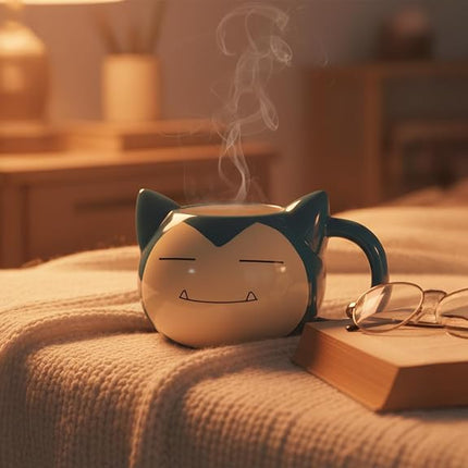 Silver Buffalo Pokémon Snorlax Face, 3D Sculpted Mug, 20oz
