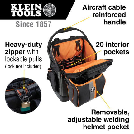 Klein Tools 55663 Replacement Welding Helmet Pocket for the Tradesman Pro Ironworker and Welder Backpack