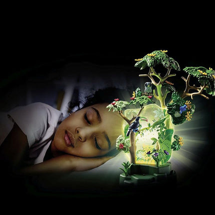 Playmobil Wiltopia 71009 Rainforest Nightlight with Toy Animals, Light and Sound, Sustainable Toy for Children Ages 4+