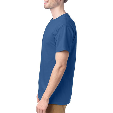 Hanes Men's ComfortSoft T-Shirt (Pack of 4),Denim Blue,XX-Large