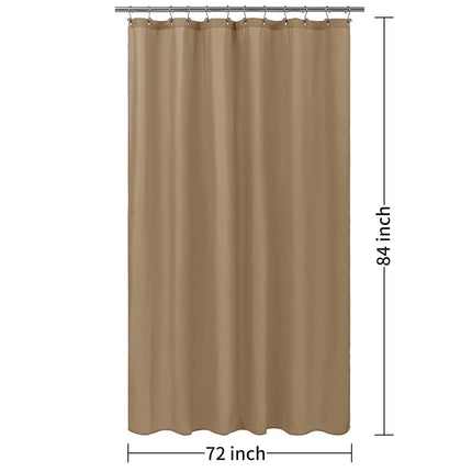 ALYVIA SPRING Extra Long Waterproof Shower Curtain or Liner Coffee, 72x84