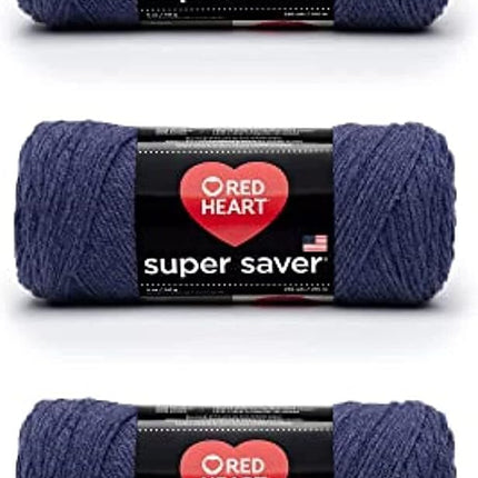 Red Heart Super Saver Pack of 3 - Denim - 7oz/198g