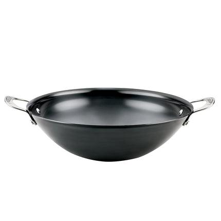 Anolon N2 Carbon Steel Wok 36cm Black