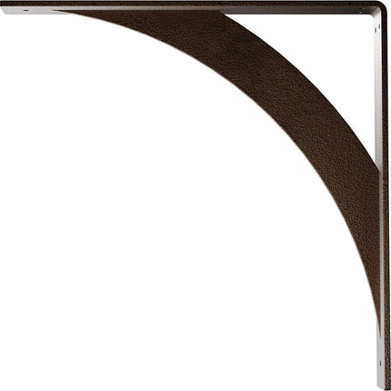 Ekena Millwork BKTM02X16X16LEHDB 2"W x 16"D x 16"H Legacy Steel Bracket, Hammered Dark Bronze
