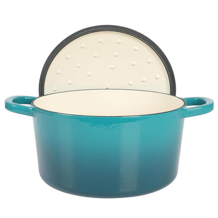Crock Pot Artisan 7-Quart Round Dutch Oven - Teal Ombre