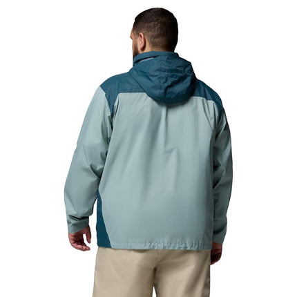 Columbia Men’s Glennaker Lake II Rain Jacket, Crushed Blue/Everblue, L Tall