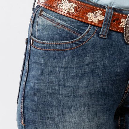 Wrangler Women's Willow Mid Rise Performance Waist Boot Cut Ultimate Riding Jean, Rebecca, 13-34, Rebecca, 13-34