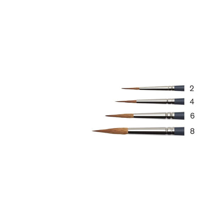 Winsor & Newton 5011208 Professional Watercolour Brush, Painting Brush for Watercolour Paints with Synthetic Fibres, Ergonomic Handle, Durable and Dimensionally Stable, Short Handle, Round Brush