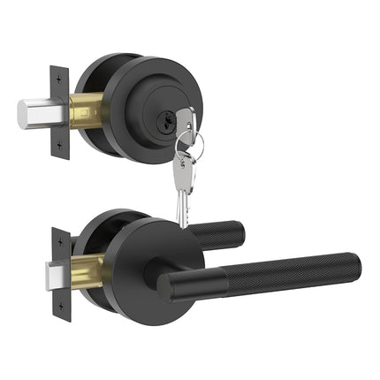 Asidrama Premium Black Zinc-Alloy Front Door Lock 