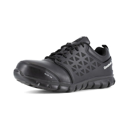 Reebok Work Men's Sublite Cushion Work EH Black Leather 4 E US