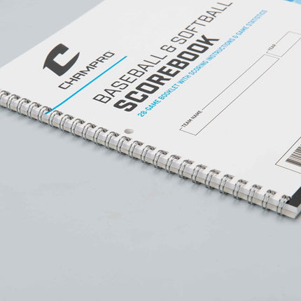 CHAMPRO Baseball Score Book (White), 52 pages