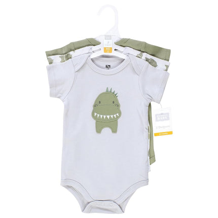 Hudson Baby Unisex Baby Cotton Bodysuits, Modern Dino, Preemie