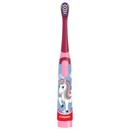 Colgate Kids Battery Powered Toothbrush, Unicorn, Extra Soft Toothbrush, Ages 3 and Up, 1 Pack
