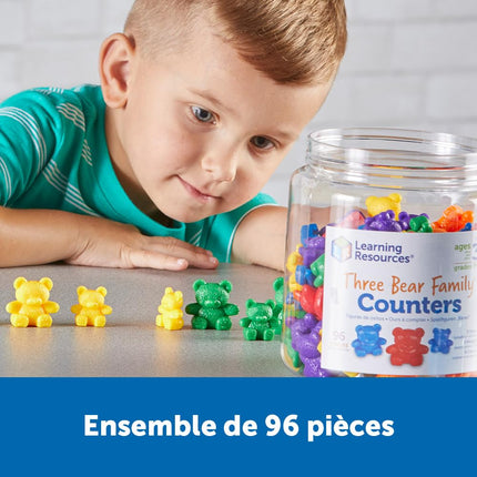 Learning Resources Original Three Bear Family Rainbow Counters, Age 3+