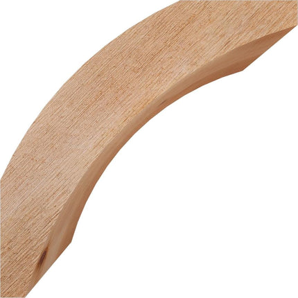 Ekena Millwork BRC06X12X12THR00RWR 6"W x 12"D x 12"H Thorton Rough Sawn Knee Brace, Western Red Cedar