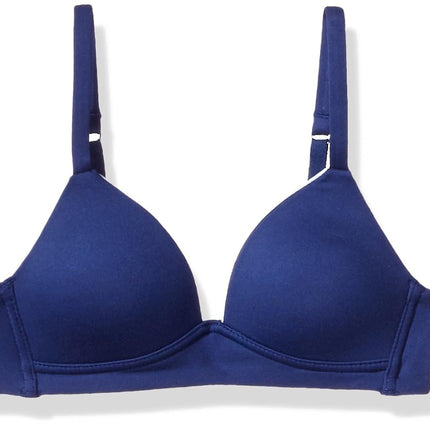 Maidenform Girl - Soutien-gorge sans armature Comfort Devotion pour grandes filles, imprimé bleu, 36A