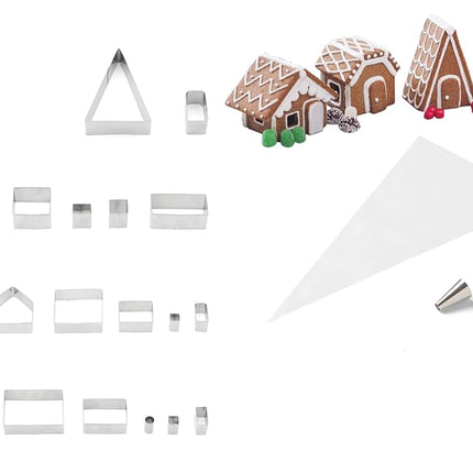 Fox Run 48750 Village Gingerbread House Set, Brown