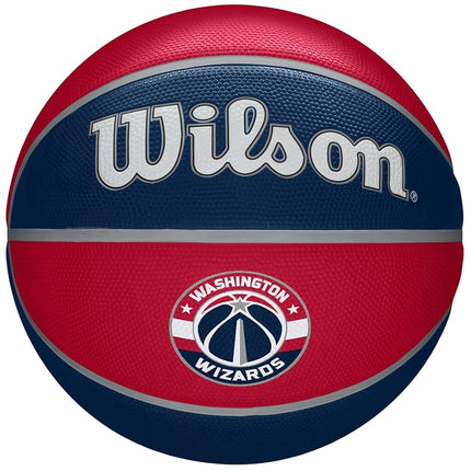 Wilson Basketball, NBA Team Tribute Model, WASHIGNTON WIZARDS, Outdoor, Rubber, Size: 7