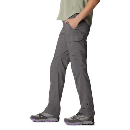 Columbia Women's Silver Ridge Utility Convertible Pant Hiking Convertible Trousers, City Grey, Size 6/R