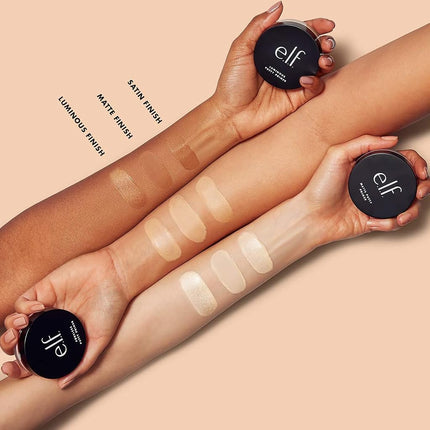 e.l.f, Luminous Putty Primer, Skin Perfecting, Lightweight, Silky, Long Lasting, Hydrates, Creates a Smooth Base, Illuminates, Plumps, Infused with hyaluronic acid, 0.74 Oz