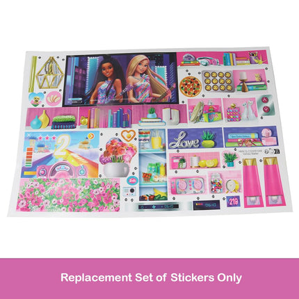 Replacement Parts for Barbie Doll Dreamhouse Doll House Playset HMX10 - Replacement Set of Labels - Stickers