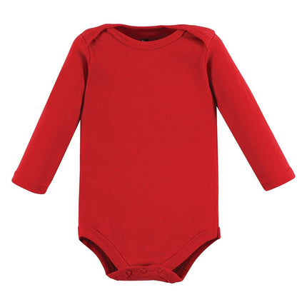 Hudson Baby Unisex Baby Cotton Bodysuits, Girl Daddy Red Black, 6-9 Months