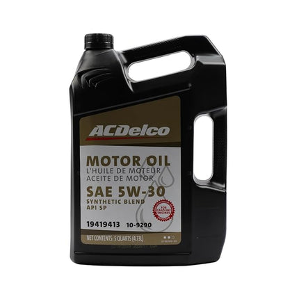 Huile moteur semi-synthétique ACDelco Gold 10-9290 (19419413) 5W-30 - 5 pintes