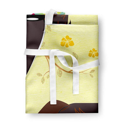 Delantal de chocolate para perros salchicha de pelo duro con huevos de Pascua BB6129APRON