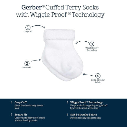 Gerber Baby 12-pair Sock Bundle, Southwest, 0-3 Months