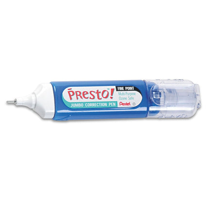 Pentel Presto Jumbo Correction Pen, Fine Point, 12