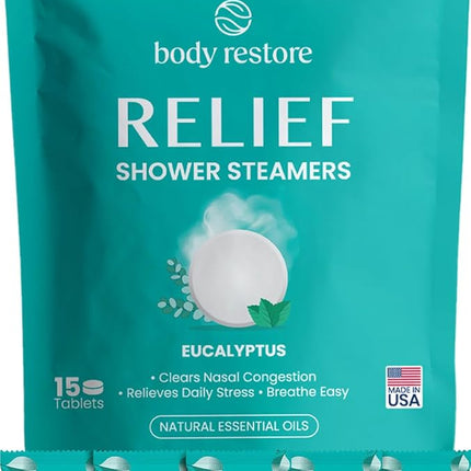 BodyRestore Shower Steamers (Pack of 15) Gifts for