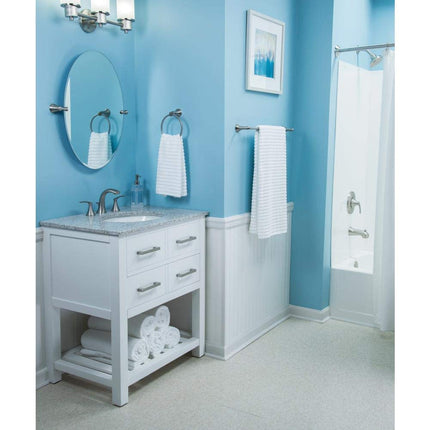 Moen Darcy 18 in. Towel Bar with Press and Mark in Brushed Nickel