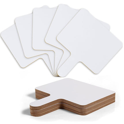 10pcs 9.6x8inch Dry Erase Answer Paddle, Hand Held