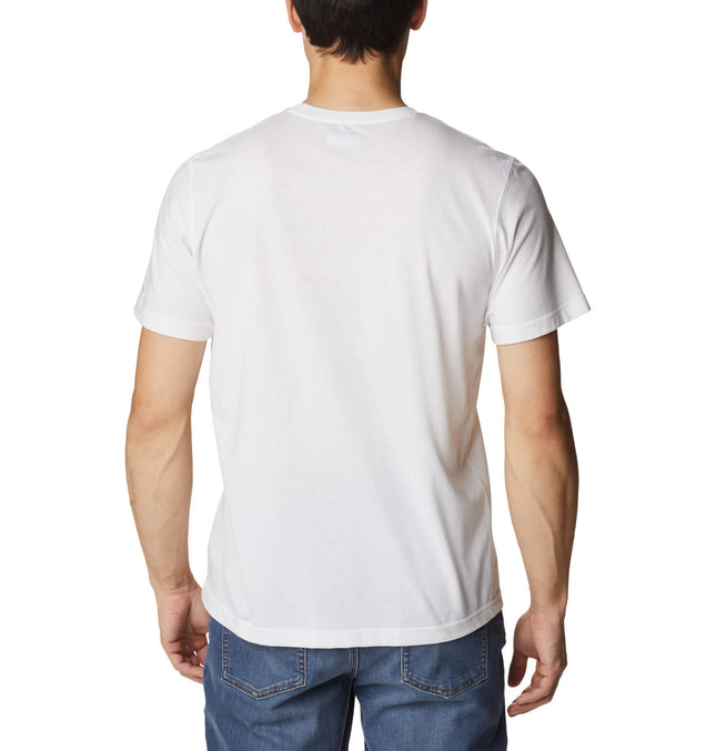 Columbia Camiseta de bolsillo Thistletown Hills para hombre, color blanco, 5X