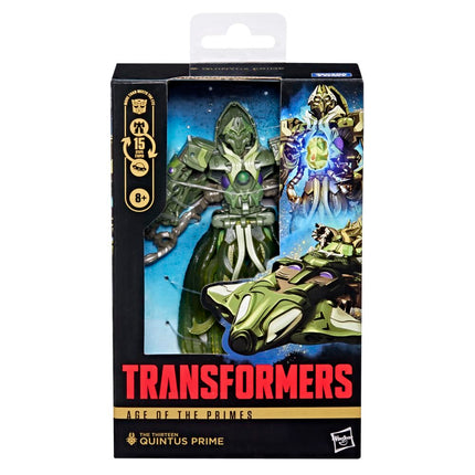 Transformers Age of The Primes The Thirteen Quintus Prime, Deluxe Class 5.5-Inch Converting Action Figure, Robot Toys for Ages 8+