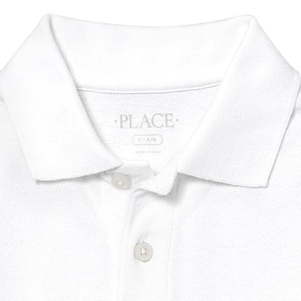 The Children's Place Boy's Short Sleeve Pique Polo, Classic Red/Nautico/White, X-Large