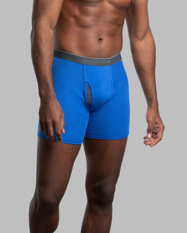 Fruit of the Loom Men's Coolzone Boxer Briefs, Moisture Wicking & Breathable, Assorted Color Multipacks, 7 Pack - Assorted Colors, S