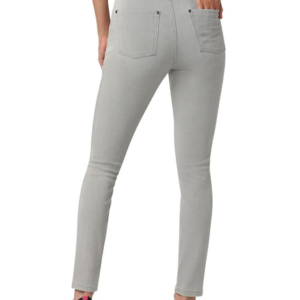 HUE Women's Ultra Soft High Waist Denim Leggings, Silver Grey Wash, XL