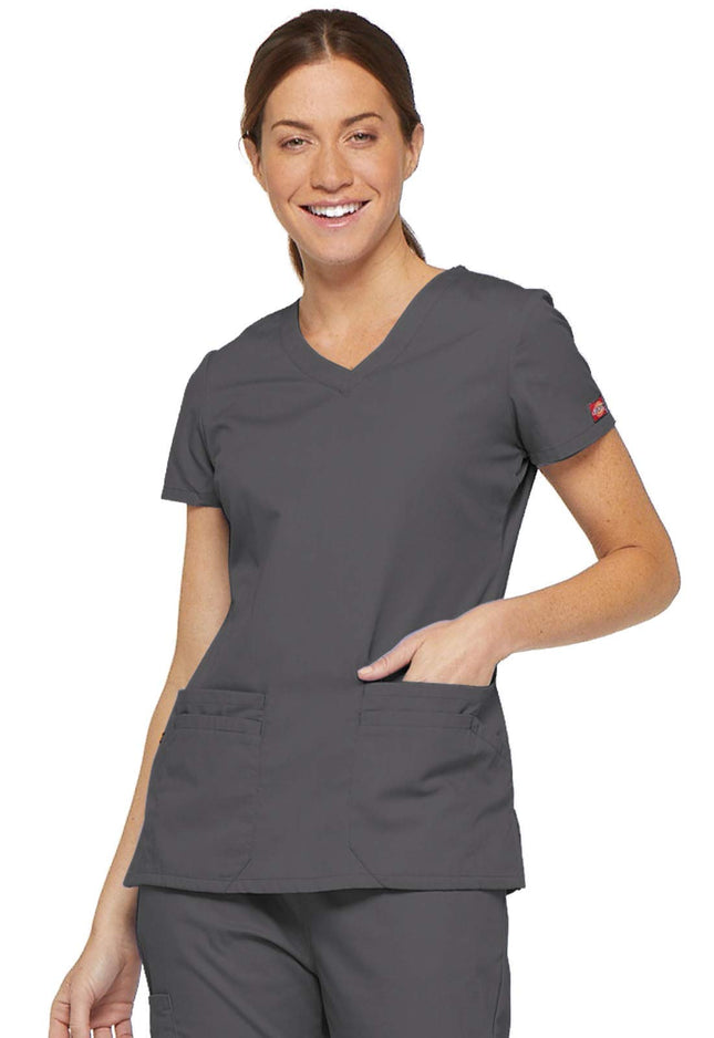 Dickies Women's EDS Signature Scrubs Jr. Fit V-Nec