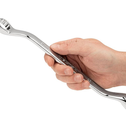 TEKTON 21 mm x 23 mm 45-Degree Offset Box End Wrench | WBE24321
