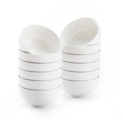 AntoKueh White 4.56in Small Ceramic Bowls 12 OZ, C