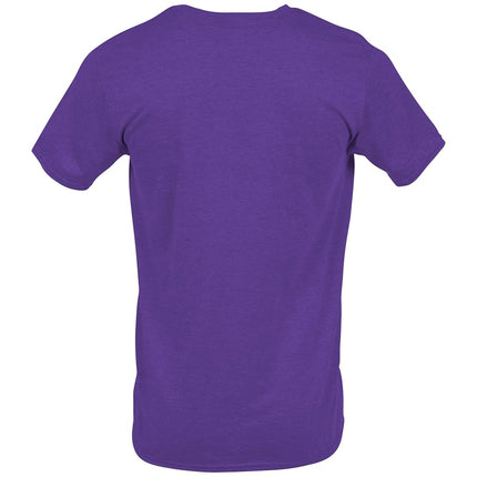 Gildan Unisex's Softstyle Cotton T-Shirt, Style G64000, Multipack, Heather Purple (2-Pack), XXL (Pack of 2)