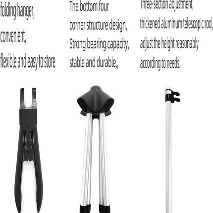 Handheld Garment Steamer Clothes Rack ,Foldable Garment Clothes Drying Rack,Handheld Hanging Ironing Machine Hanger Steam Ironing Machine Accessories Bracket,Handheld Garment Steamer Hanger
